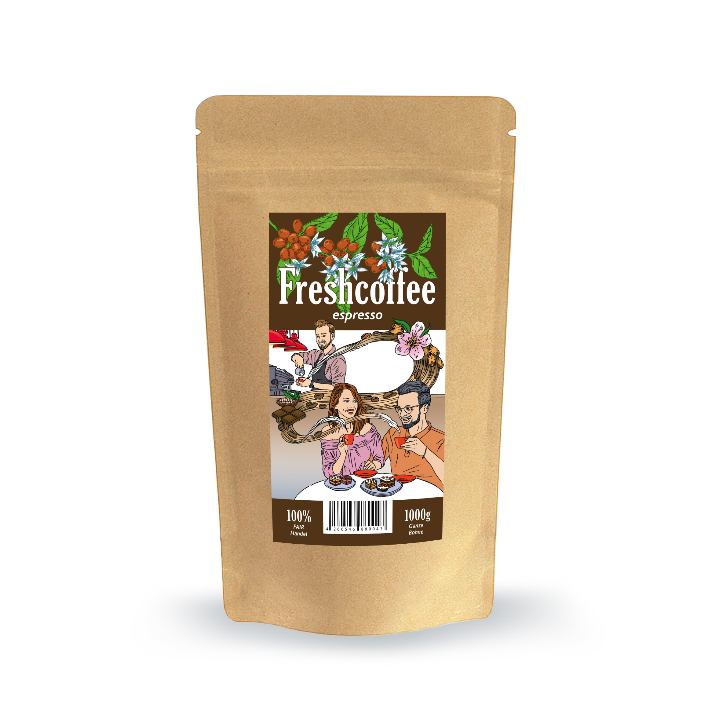 Freshcoffee Espresso 1kg., Geröstet am: 21.10.2026