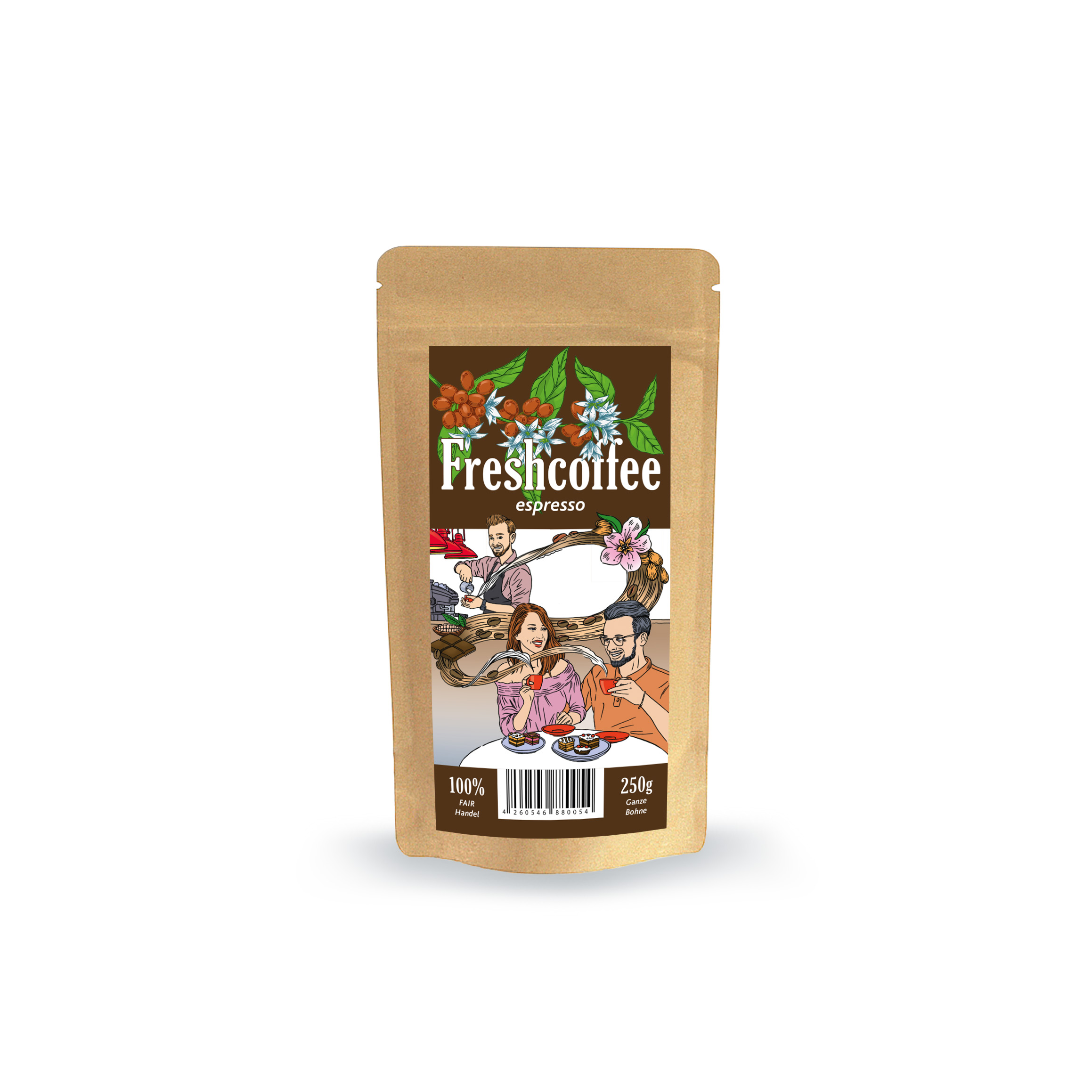 Freshcoffee Espresso 250g., Geröstet: 22.10.2026