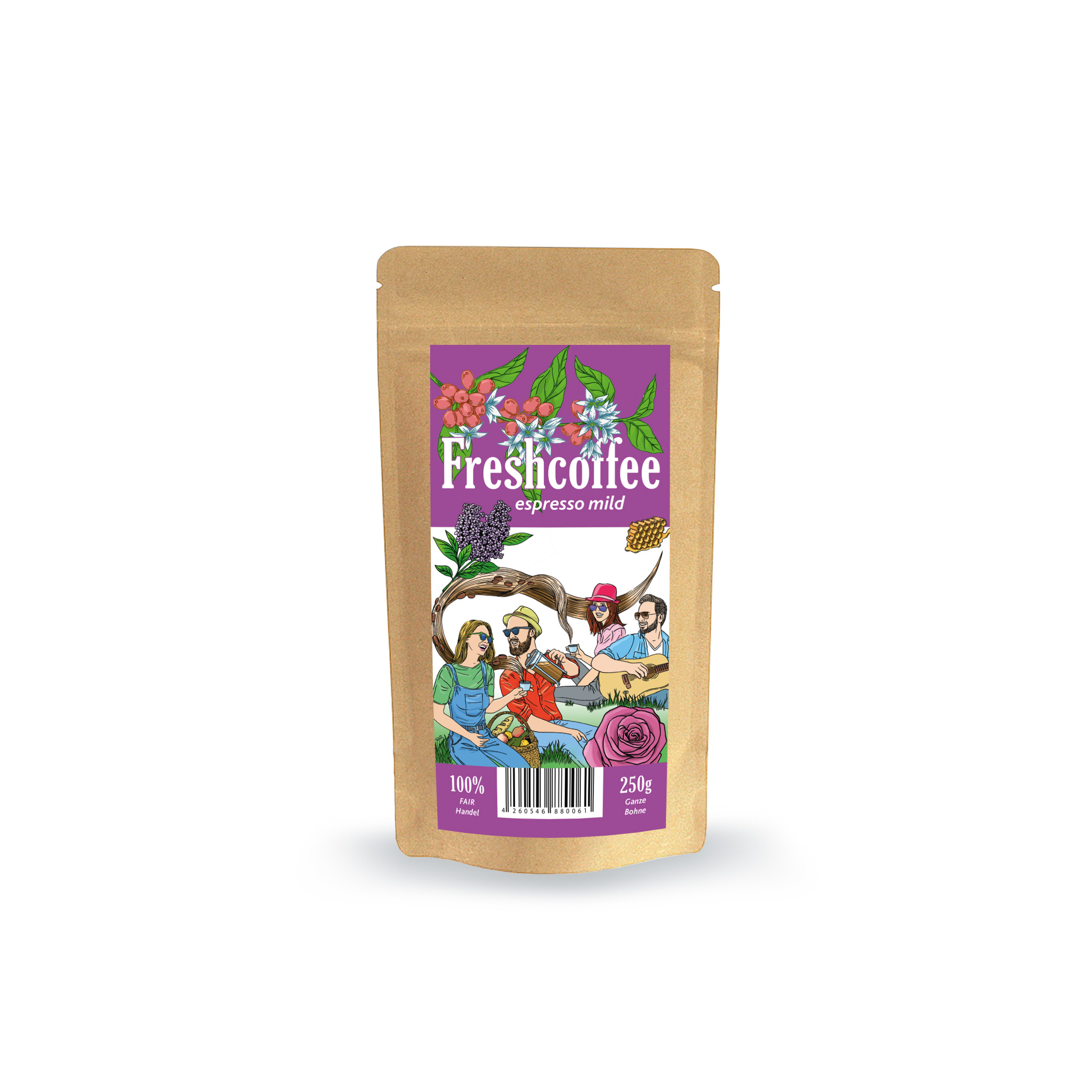 Freshcoffee "Espresso Mild" (Allrounder) 250g., Geröstet: 22.10.2026