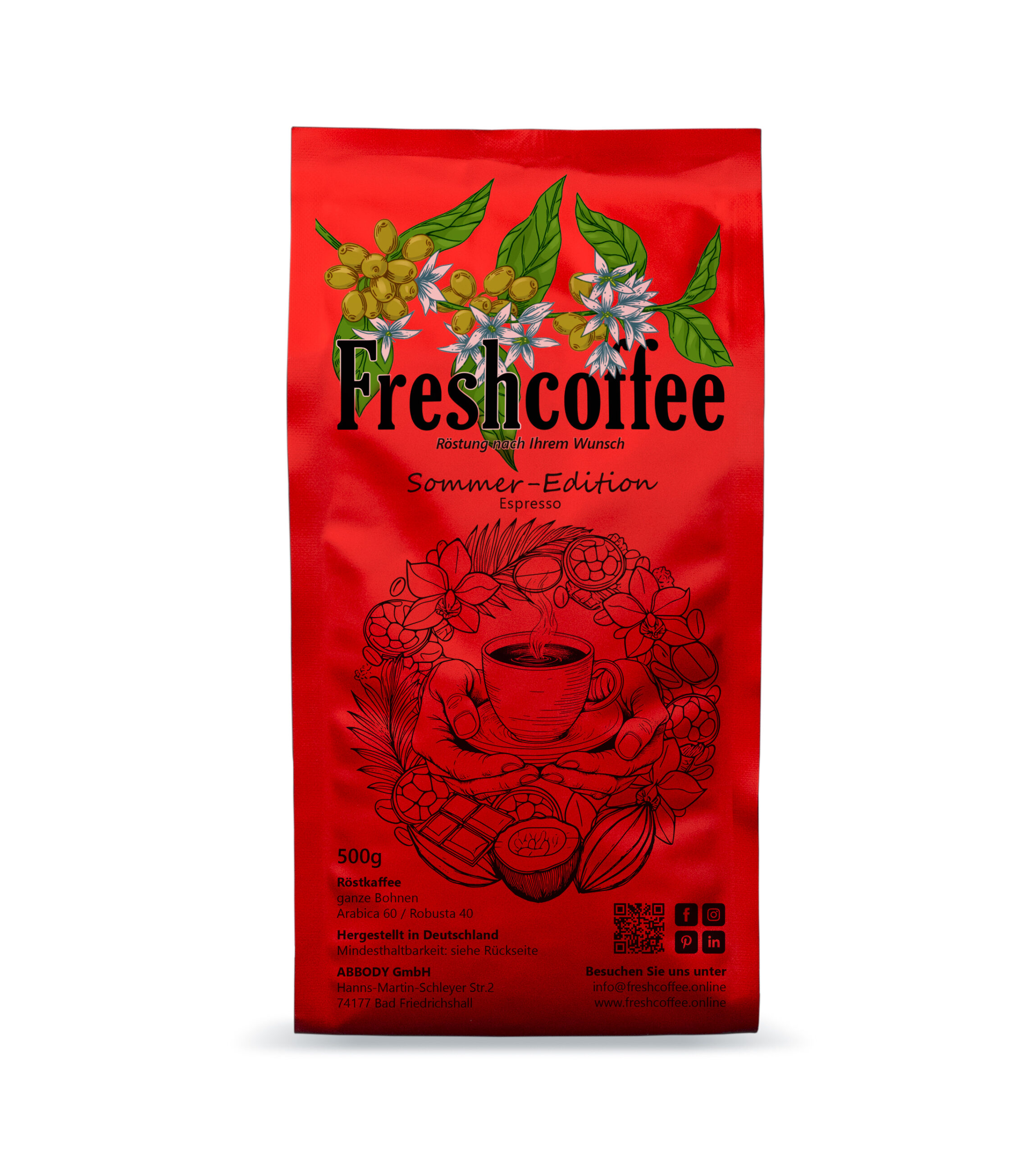 Freshcoffee Espresso 1kg., Geröstet am: 21.10.2026 – Bild 2