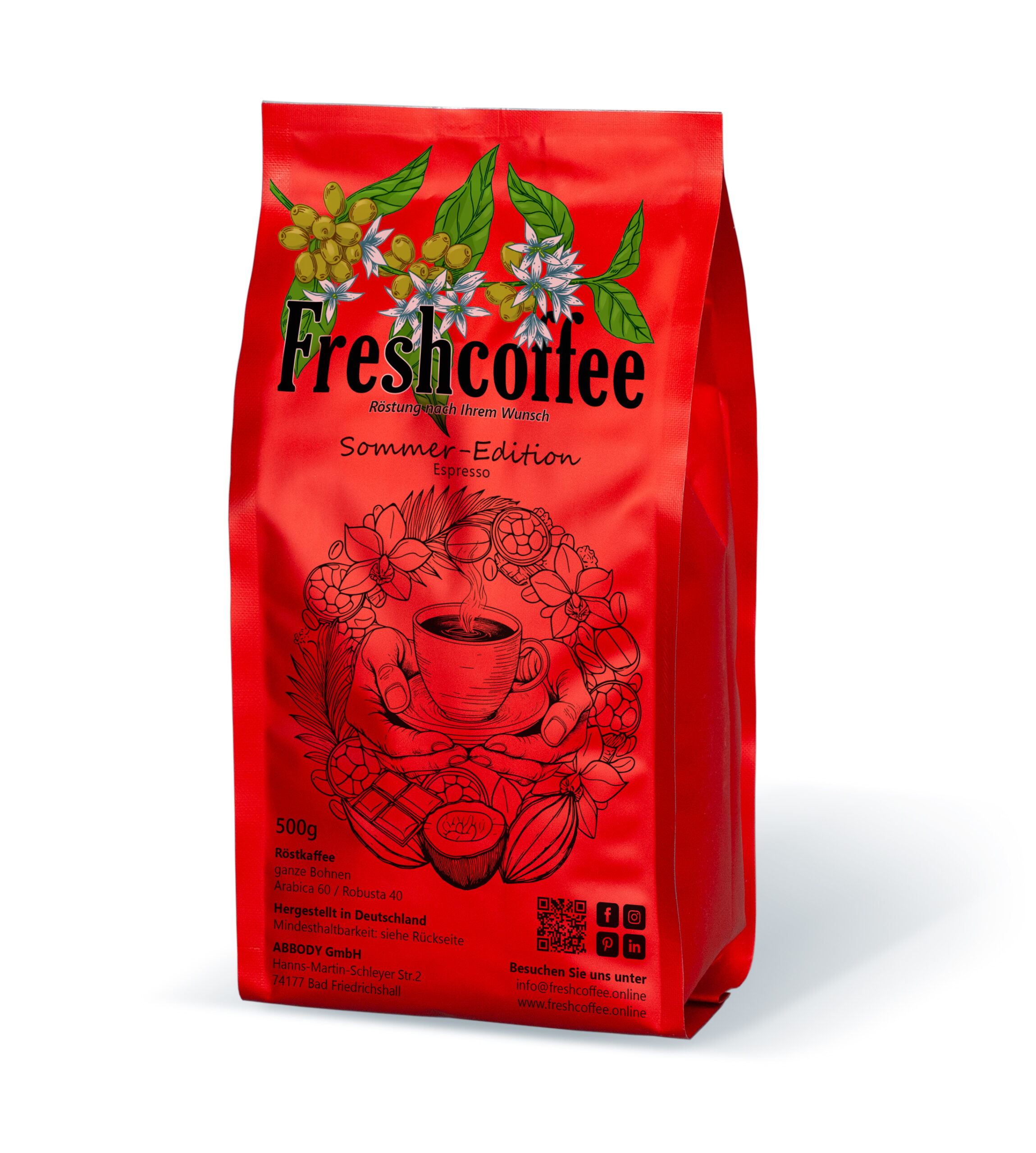Freshcoffee Sommer Edition "Espresso" 500g. – Bild 2